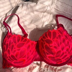SAVAGE FENTY Elegant Red Lace Bra 34DDD